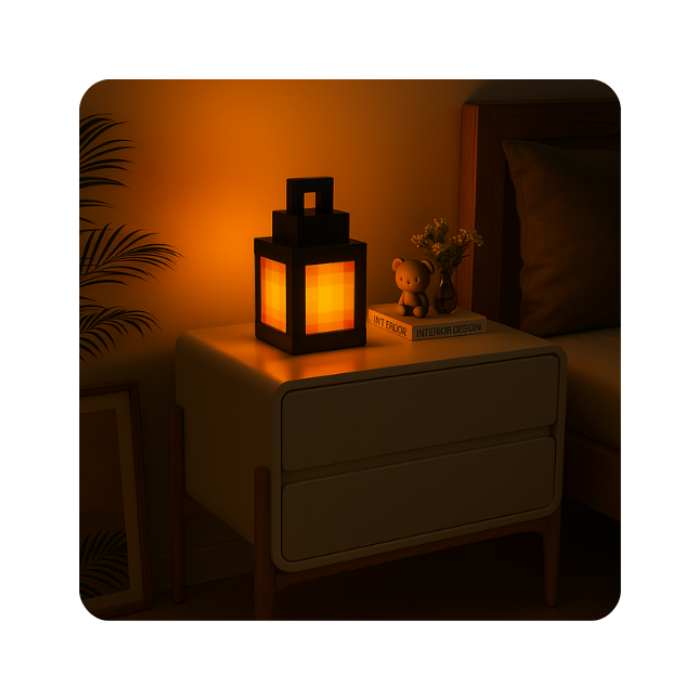 Pixel Hollow Lantern - RGB Light Decor